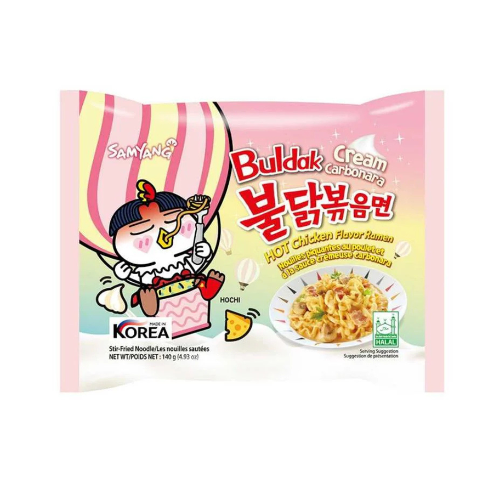 SAMYANG HOT CHICKEN RAMEN CREAM CARBONARA 140G SAMYANG