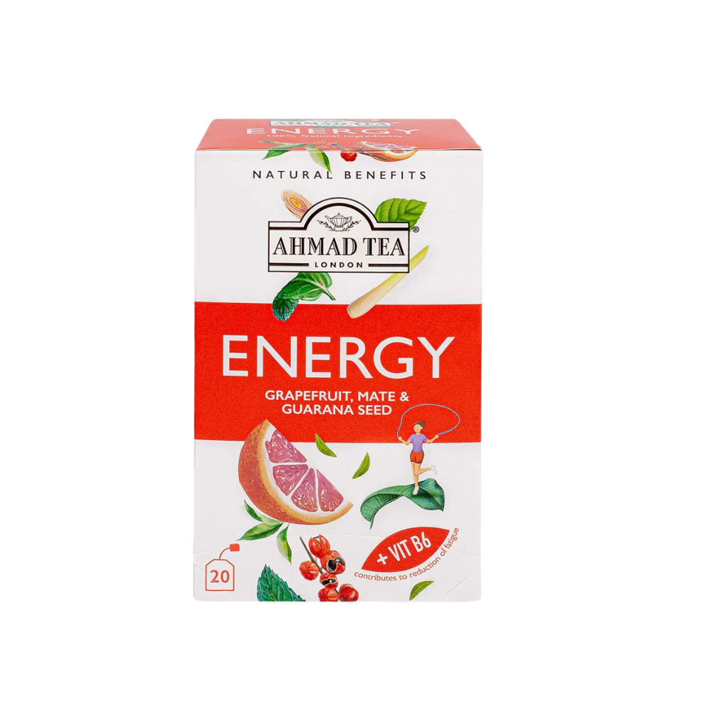 AHMED TEA ENERGY GRAPEFRUIT BAGS 20S Ahmed Tea
