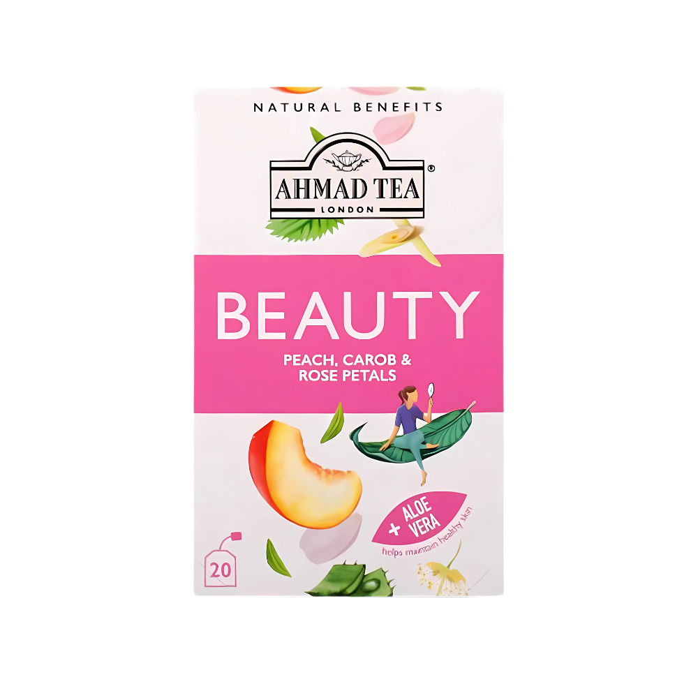 AHMED TEA BEAUTY PEACH CAROB BAGS 20S Ahmed Tea