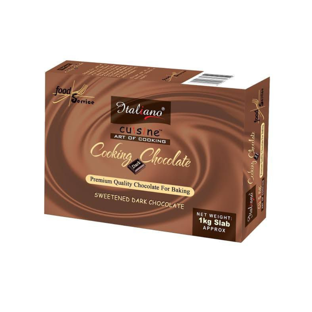 ITALIANO COOKING CHOCOLATE DARK 1KG abdalibabafoods