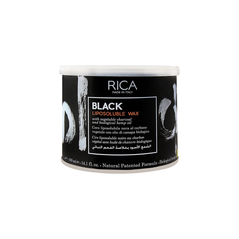 RICA BLACK  LIPOSOLUBLE WAX 400ML abdalibabafoods